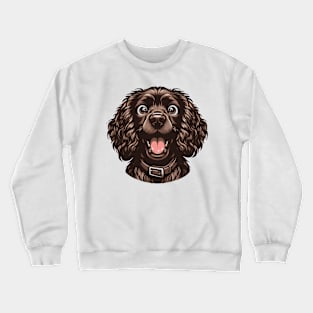 boykin spaniel happy Crewneck Sweatshirt